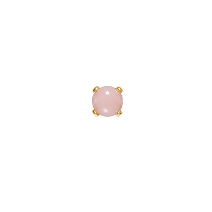 10-Karat Bon-bon ørestik med Pink Opal