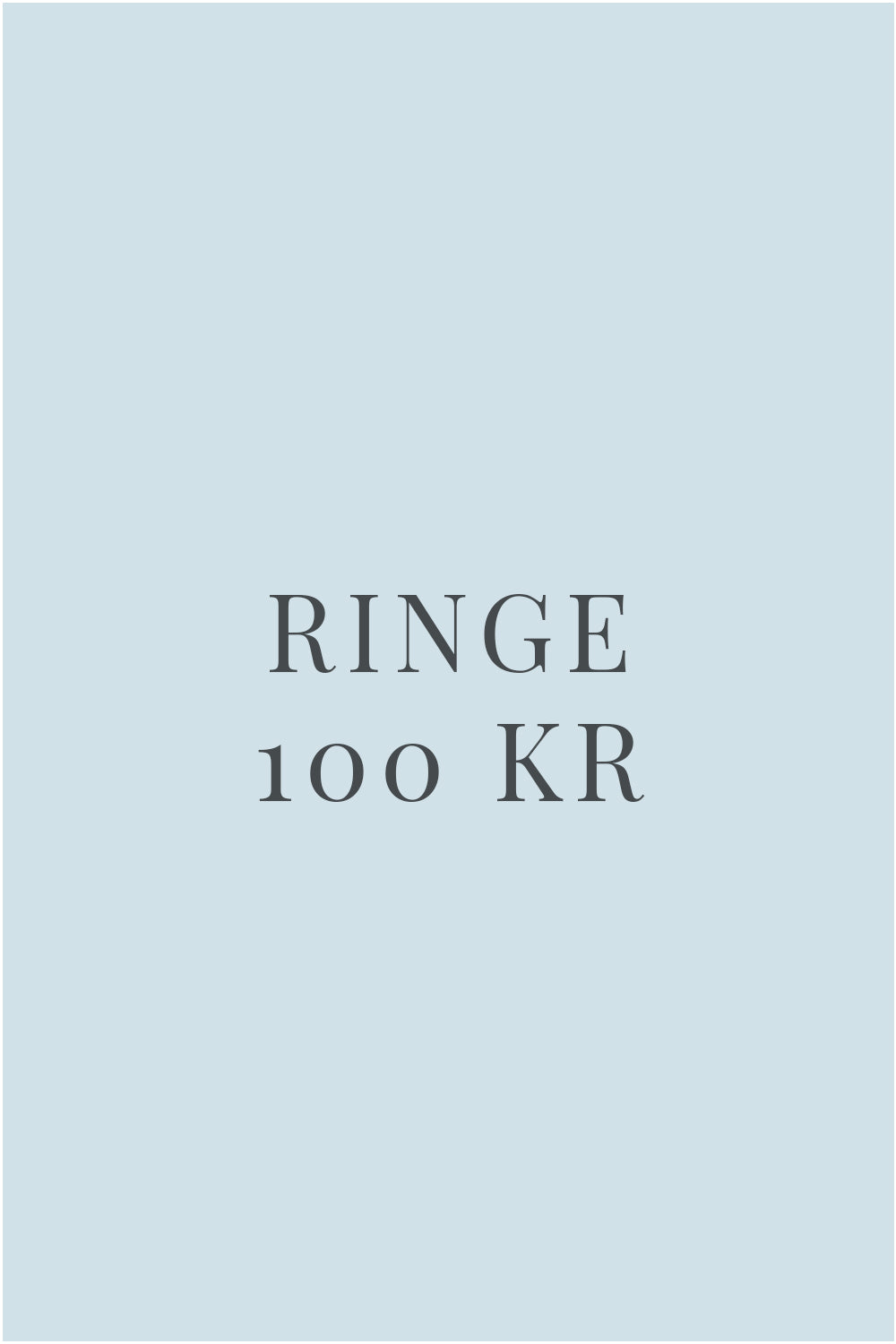 100 KR RINGE