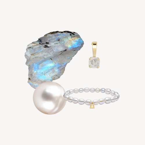 Perle & Månesten - Shop Junis Fødselssten her – Carré Jewellery DK