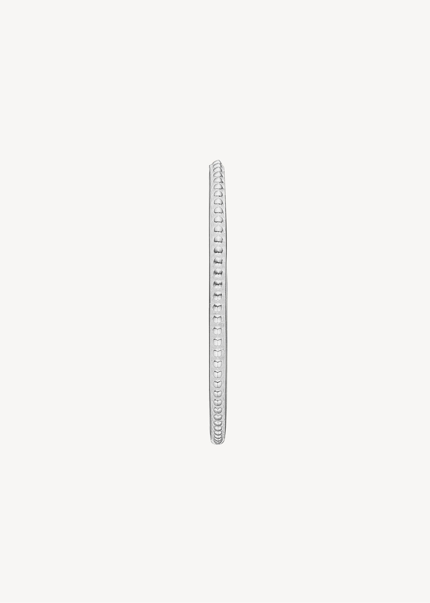 Store hoop øreringe til charms i 925 eco sterling sølv med antikt inspireret mønster, perfekt gave til hende og gave til konfirmanden 