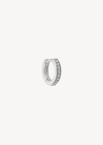 Små huggie hoop øreringe til charms i sterling sølv med antikt inspireret mønster, perfekt gave til hende, gave til ham og gave til konfirmanden 