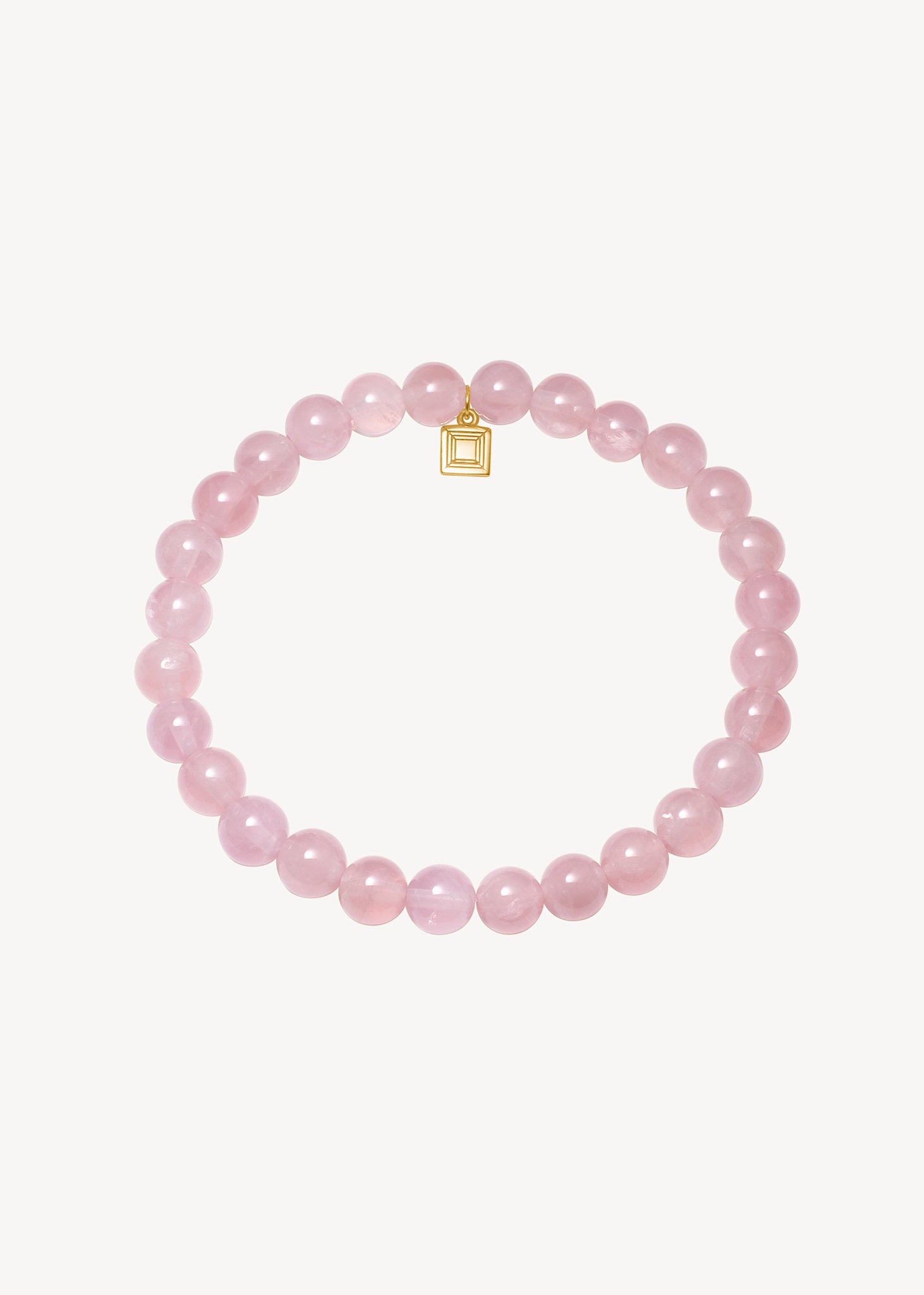 romantisk gave til hende, slip on armbånd med runde rosa kvarts ædelsten i lyserøde farver, perfekt gave til hende