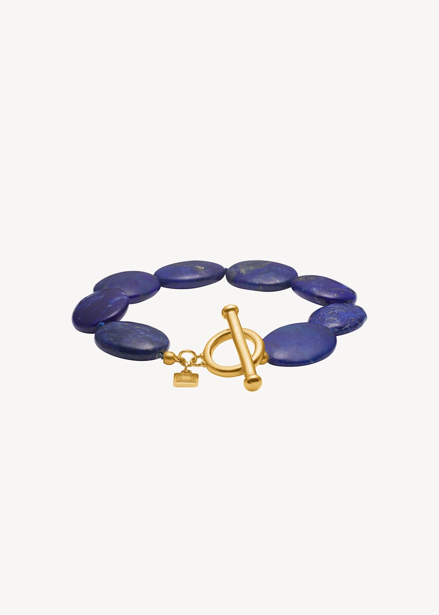 Dragee Maxi armbånd med Lapis Lazuli - guldbelagt