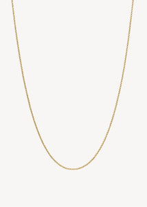 Tynd og enkel whisper halskæde til vedhæng fra carré jewellery i klassisk belcher stil i guldbelagt sterling sølv i 60 cm til mænd og kvinder