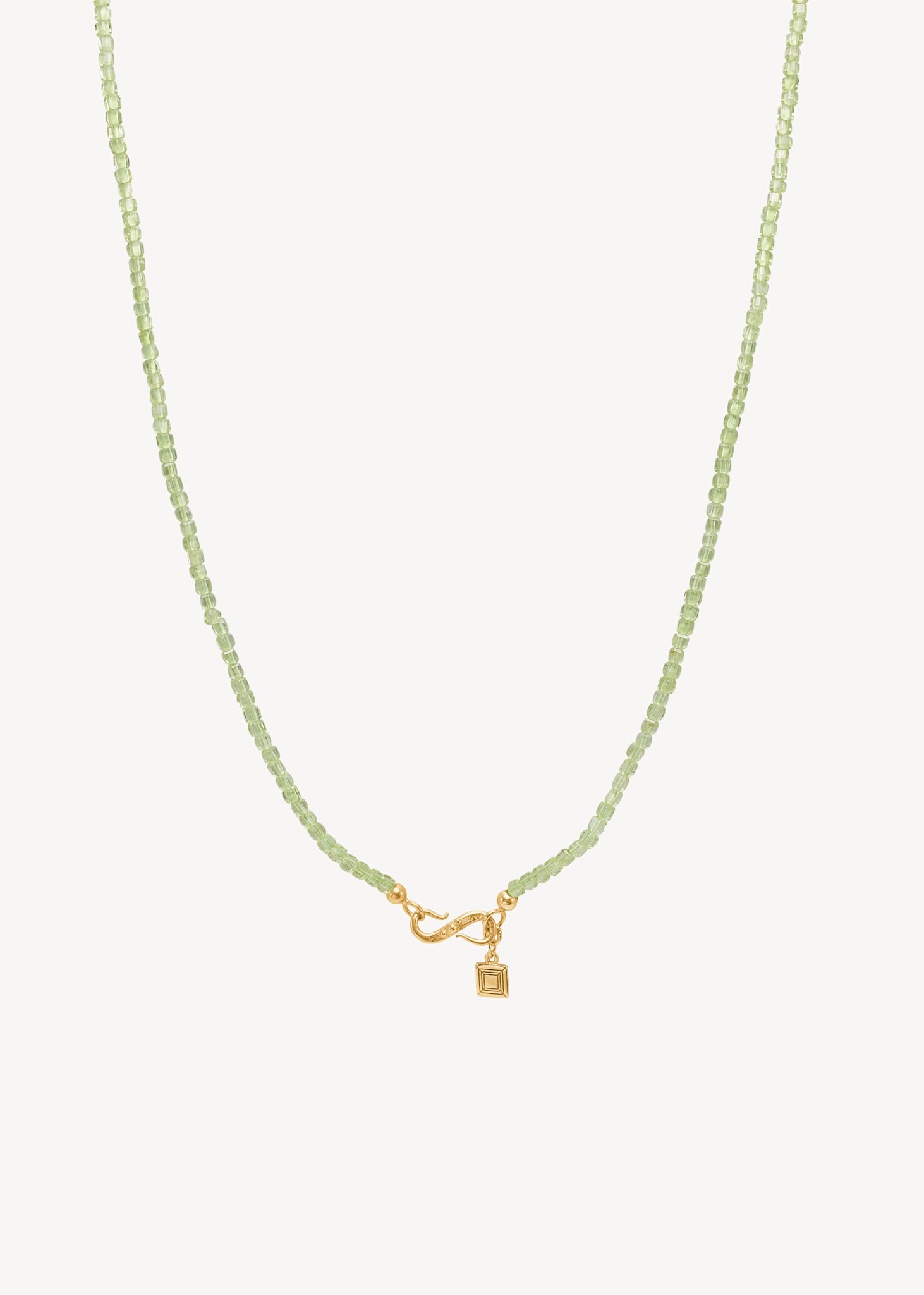 Grace halskæde med Peridot - guldbelagt