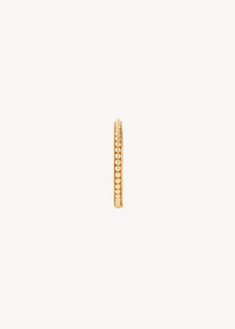 Medium hoop ørering til charms i guldbelagt sterling sølv med antikt inspireret mønster, perfekt gave til hende, gave til ham og gave til konfirmanden 