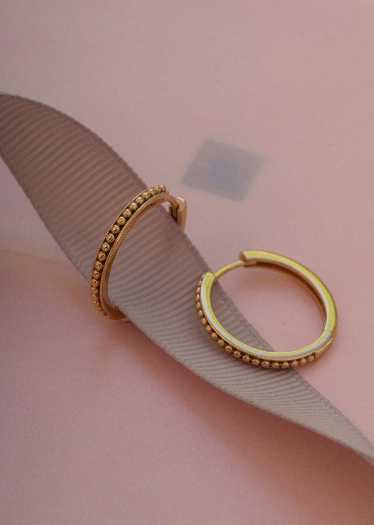 Byzantine hoop 2cm - guldbelagt