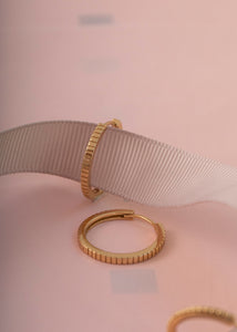 Pinstripe hoop 2cm - guldbelagt
