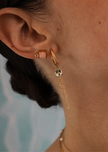 Chain charm 3 cm 1 stk - guldbelagt