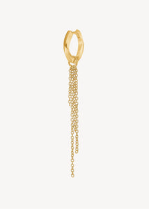 Chain charm 4,5 cm 1 stk - guldbelagt