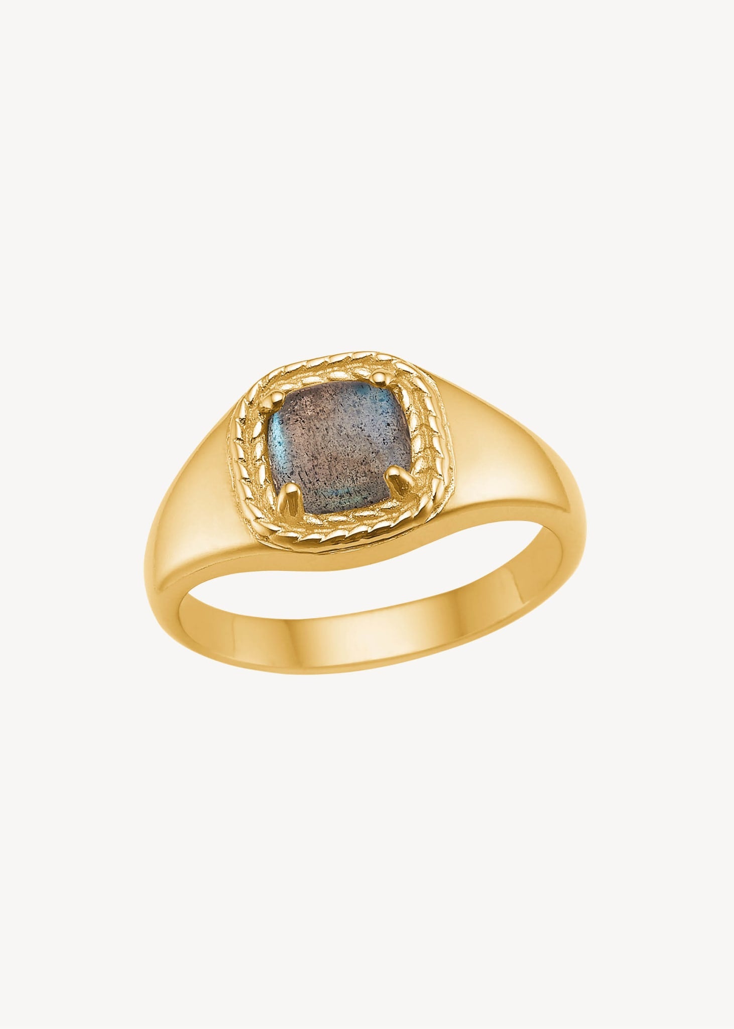 Signét ring med Labradorit i guld | Fri fragt over 700 kr – Carré ...