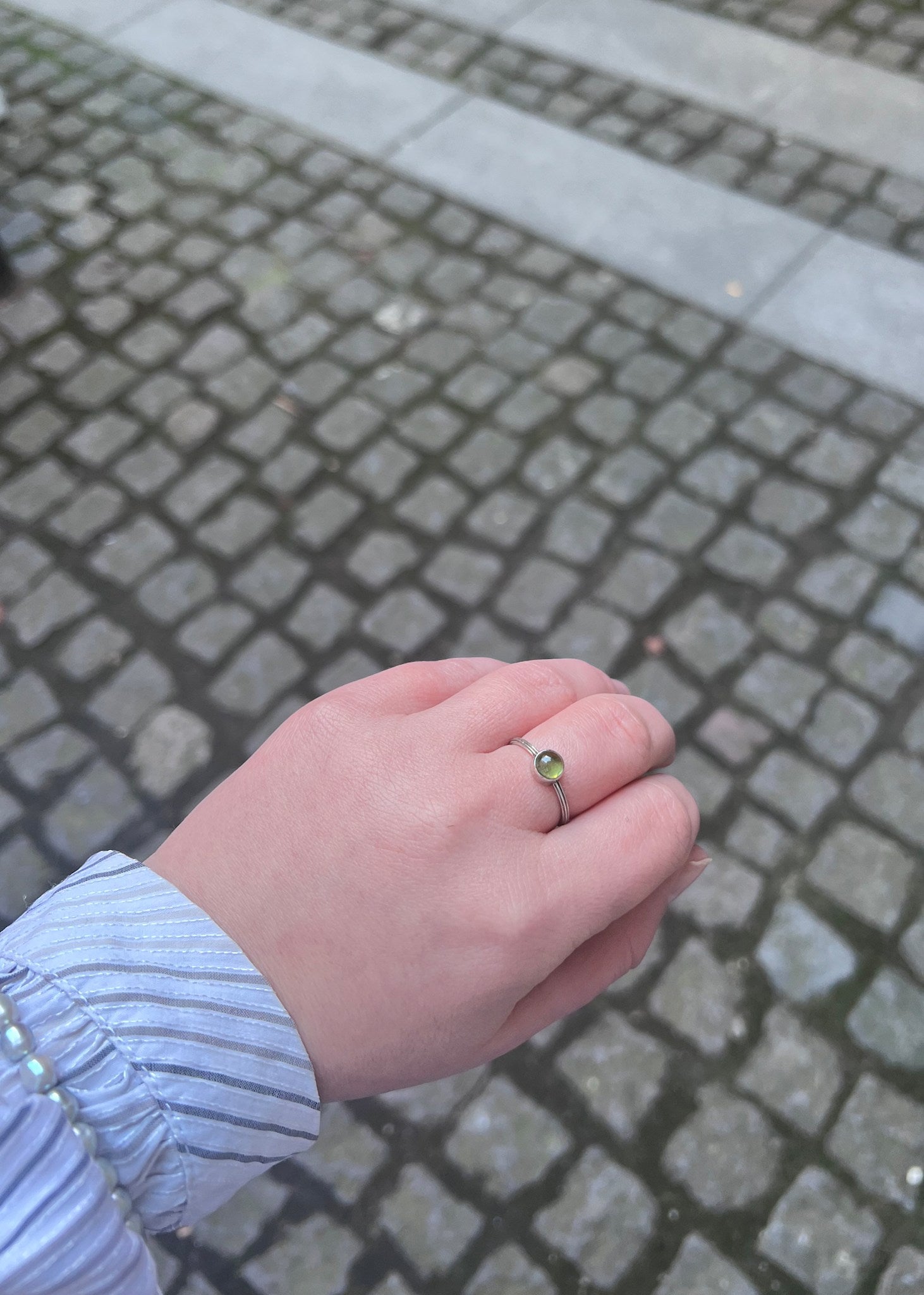 Archive ring med Peridot - sølv