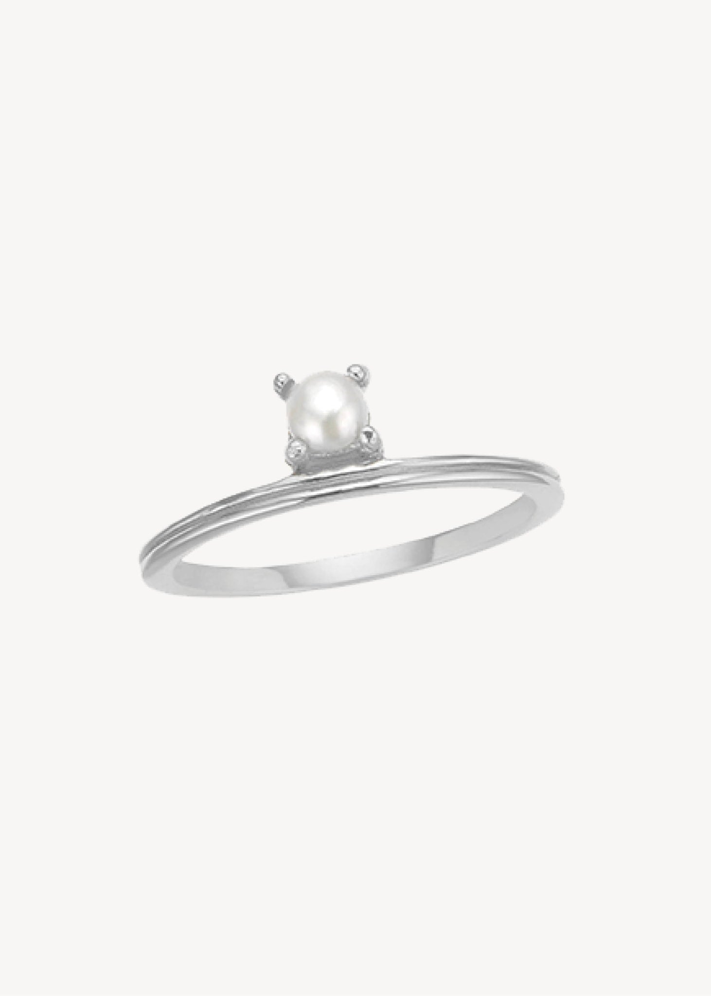 Unicorn ring med Perle - sølv