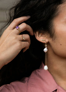 10-Karat Adela charm med barok Perle