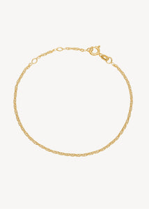 Smukt armbånd i 9 karat guld med Prince of Wales led der glimter i lyset, perfekt gave til hende der har alt og gaven til ham i ægte guld 