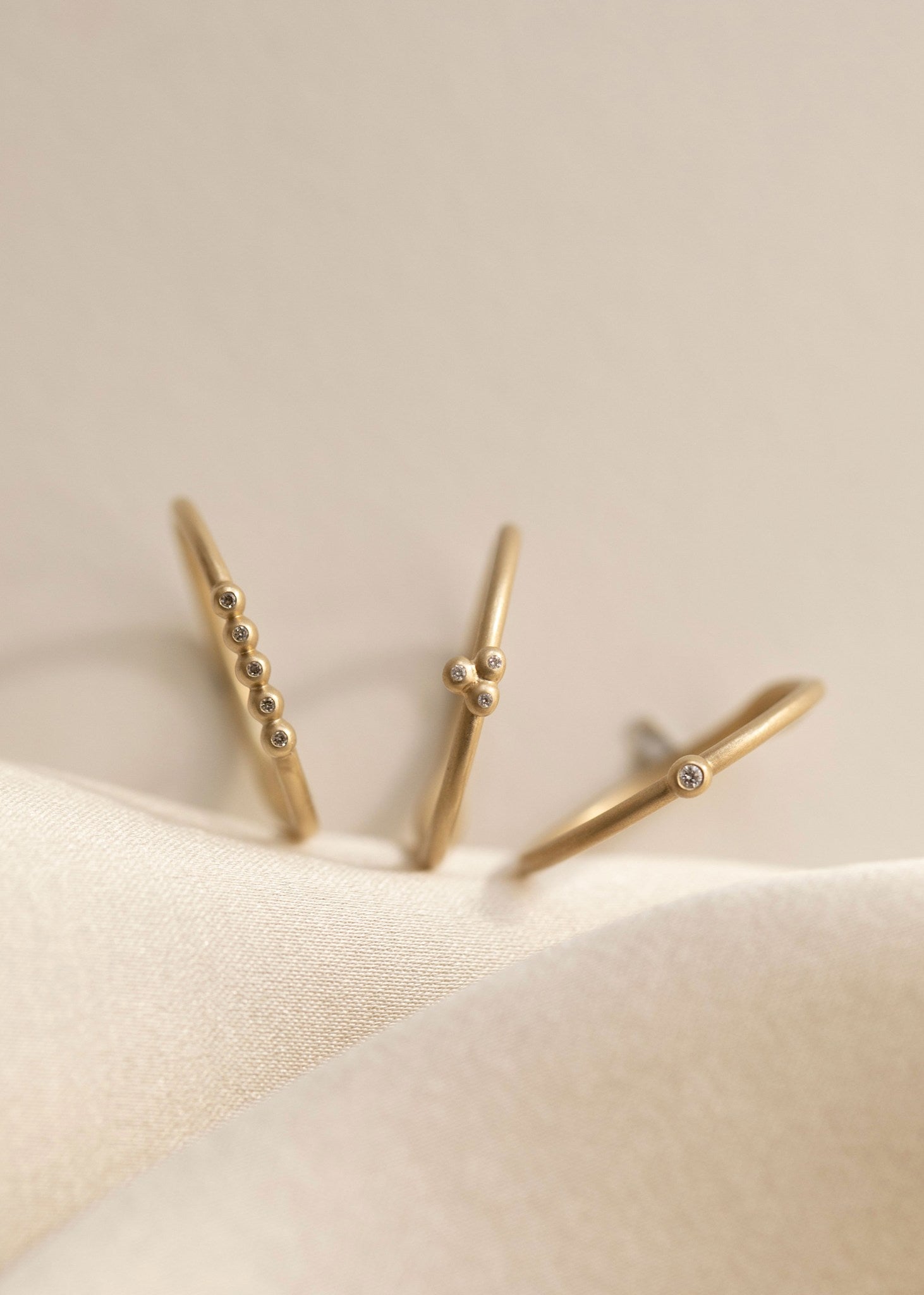 10-Karat Reine ring med Champagne Diamant
