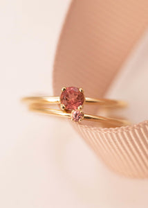 10-Karat Iris ring med Pink Turmalin