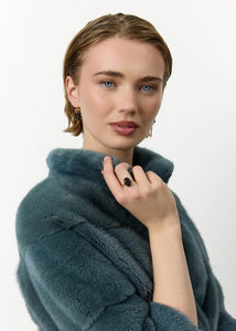 10-karat Stella ring med London Blå Topas - 10x14mm