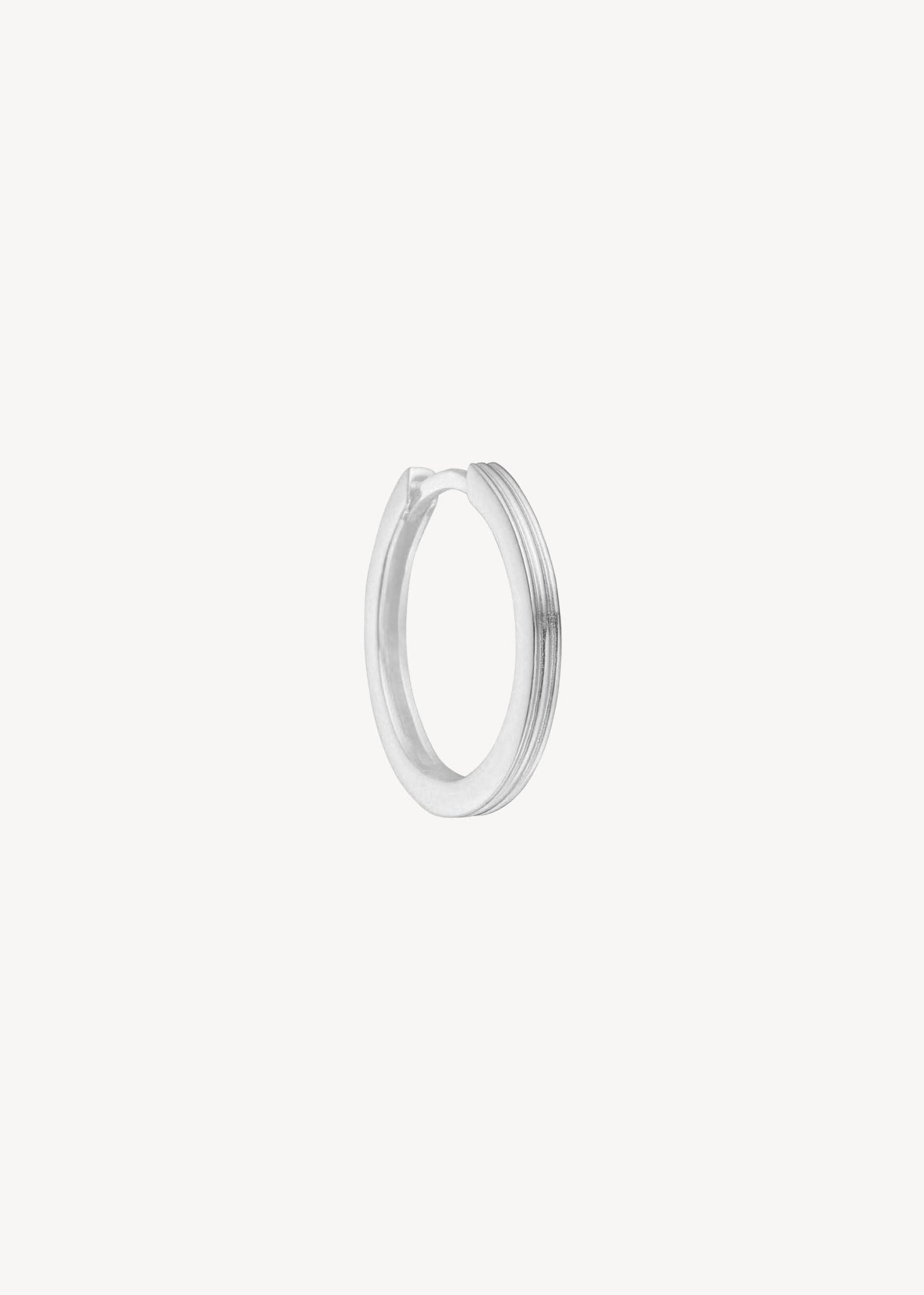 Medium størrelse hoop øreringe til charms i sterling sølv til ham og hende, perfekt gave til hende og gave til ham, design dine egne øreringe