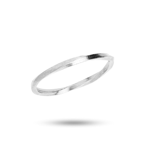 The twist ring - sølv